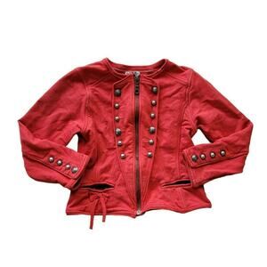 Eliane Et Lena | Red Band Military Jacket | 4t